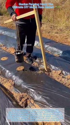 Genius Farming Hack: The Ultimate DIY Mulch Hole Maker! 🚜🌱