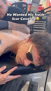 38K views · 19K reactions | He wanted his fresh scar covered 喝 TEXT (310)-986-0886 TO BOOK #tattooartist #losangelestattooartist #tattooideas #tattoos #viralreels #explorepage #reels #viral #tattooshop #tattoo | Armando Micro II | Facebook