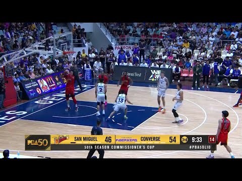 SAN MIGUEL vs CONVERGE | 3RD QUARTER HIGHLIGHTS | PBA SEASON 50 COMMISSIONER’S CUP