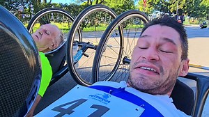 George local Shaun Butler, chairman of the Disabled road-race foundation, enjoyed the 42km event in ideal conditions. | George Herald