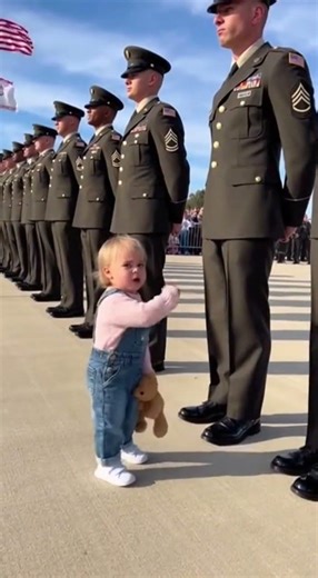 Cutest Military Moment Ever – Toddler Runs to Soldier Dad #viralvideo