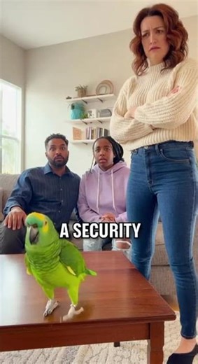 Dramatic parrot at it again.