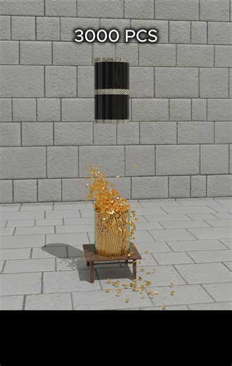 Massive Cylinder Drop Experiment #satisfying #shorts #animation #blender #amazing #minecraft