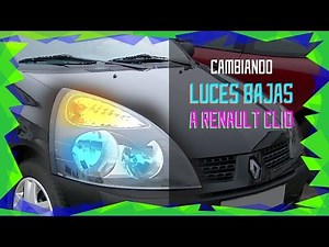 Cómo cambiar las Luces bajas en Renault Clio