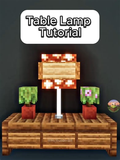 Table Lamp Tutorial#minecraft #tutorials | table lamp