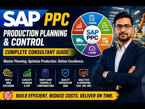🚀 SAP Production Planning & Control (PPC) Explained | Complete Guide to Manufacturing Excellence