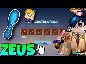 UNLIMITED ZEUS LIGHTING in SkyBlock Blockman go