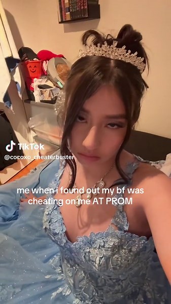 I was indeed the prom queen for all the crying I did #prom #cheater #tinder #promdress #promqueen