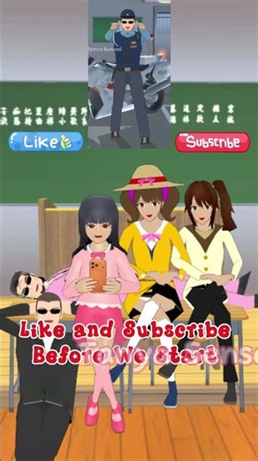 Mio Yuta Recreating Tiktok Trend SAKURA School Simulator #sakuraschoolsimulator #shorts #tiktok
