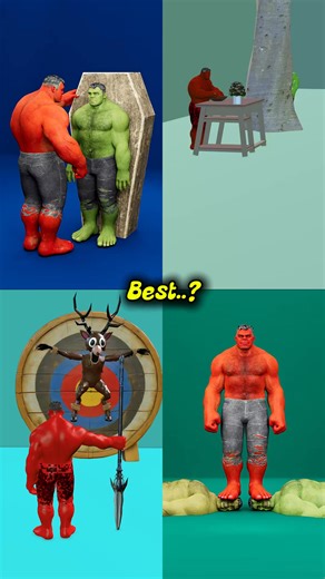 he best episodes of the Green and Red Hulk battles !😂😂p26 #hulk #short | Marvel Vfx