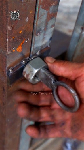 No One Will Believe How This Homemade Door Latch Works! #reels #instagramreels #homemadetools #doorlatch #insidedoorlock #doorlock #metalworking #welding #nutbolts #fabrication #handyman #lifehacks | Tool Time Lab