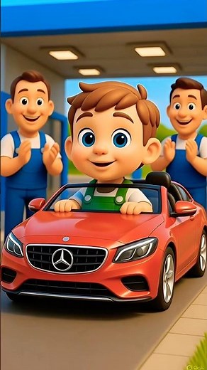 Super Fun Car Wash for Kids! 🚗💦 | Toddler Learning Video #shorts