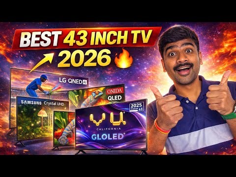 🤔 LG, Samsung, Sony, VU & Hisense -Top 5 43 Inch 4K TV is Best Now in 2026🔥!
