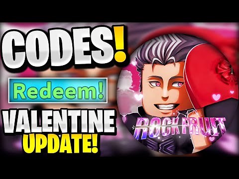 🔥*NEW* All Working X30 VERGIL RERUN + VALENTINE UPDATE CODES FOR ROCK FRUIT! ROBLOX ROCK FRUIT CODES