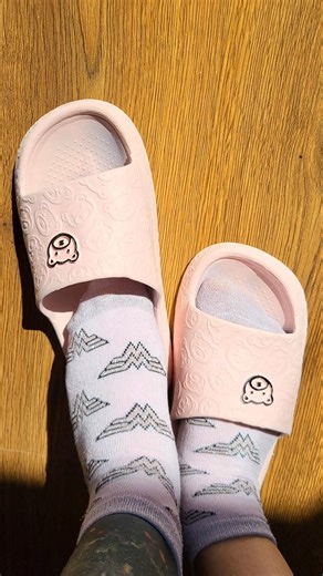 Taking Off Pink Slippers Before My Footprints