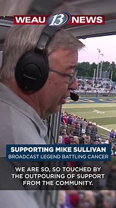 24K views · 62 reactions | Over the past week, the Eau Claire community has rallied behind WBA hall of famer and legendary broadcaster Mike Sullivan. MORE >> https://www.weau.com/2025/04/11/community-supporting-mike-sullivan-following-leukemia-diagnosis/ (Photos courtesy of the Wisconsin Broadcasting Museum) | WEAU 13 News | Facebook