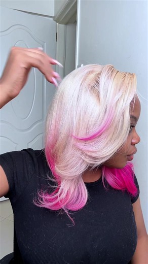 Wig styling tutorial🎀 #hairstyles#blackgirlhairstyles#hairtutorial | Wig Hairstyle Tutorials