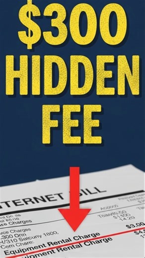 Your Internet Bill Has a Hidden $300 Fee #savemoney #refund,