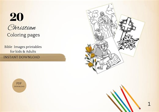 Christian Coloring Pages | Bible Verse Scripture Activity Sheets (printable) - Etsy Canada