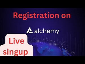 How to signup on Alchemy| register on Alchemy |create account on Alchemy