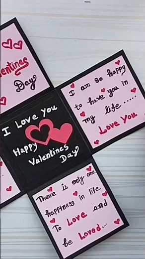 Valentine Explosion Box #diy #craft #papercrafts