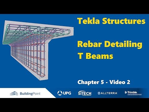 Tekla Structures - Chapter 5, Video 2 - T Shaped beams