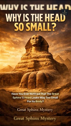 Why Did They Build the Sphinx's Head So Small #history #secrets