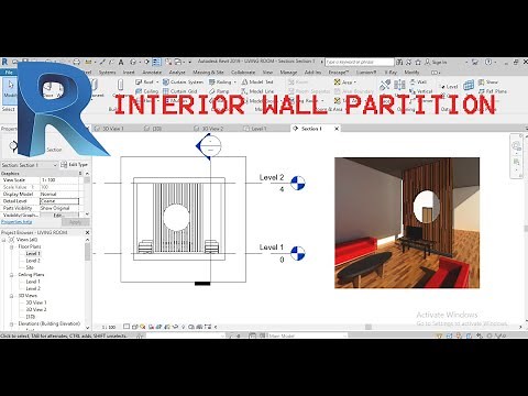 how to create interior wall partition in revit