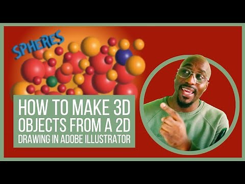 How to make 3D objects from a 2D drawing in Adobe Illustrator