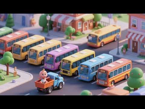 Count the Buses with Baby Truck 🚚🚌 | Numbers & Counting Song for Kids