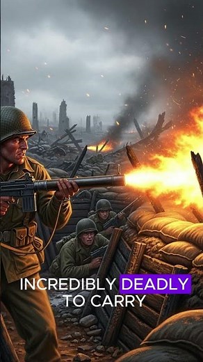 Why Flamethrowers Became One of WWII’s Most Feared Weapons #historyfacts #ww2history #ww2facts