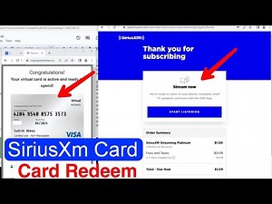 How to Make SiriusXm Card - How To Redeem My Prepaid Center Code - SiriusXm Card Redeem SXM Offer