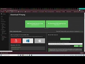 2.5: How to install ffmpeg on a Windows Machine - 3D Cinema