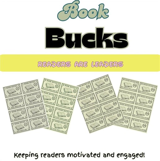Book Bucks Reading Incentive | Printable Reading Rewards for Kids - Etsy