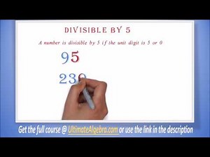 Pre Algebra Lesson 5a Divisibility Rules
