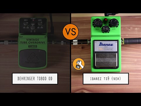 Behringer T0800 Tube Overdrive VS Ibanez TS9 Tube Screamer