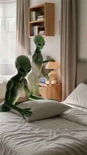 How Aliens visiting human bedroom #aliens #hfy #shorts