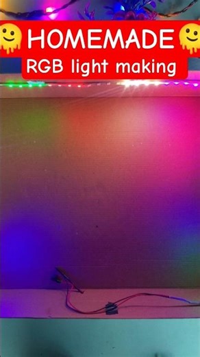 homemade RGB light making||#shorts #diwalidecoration