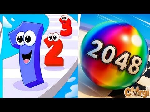 Number Master vs Ball Run 2048 😱 Epic Math Merge Challenge | Satisfying Puzzle Gameplay