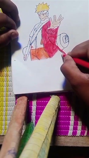 Naruto in sage mode drawing #shortsfeed