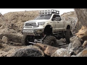 Toyota Tundra RC 4wd Mudding vs MAN KAT 6x6 vs HPI Crawler King vs Axial SCX10