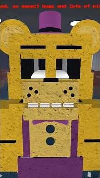 #fnaf #horror Roblox spring lock failure part 9 Remake version Fredbear suit.