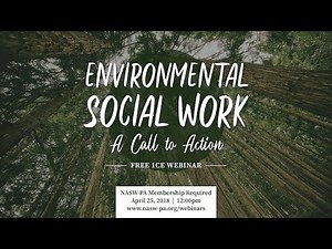 Environmental Social Work: A Call to Action – Webinar