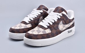 耐克空军一号联名路易威登 LOUIS VUITTON x Nike Air Force 1 潮流休闲运动鞋