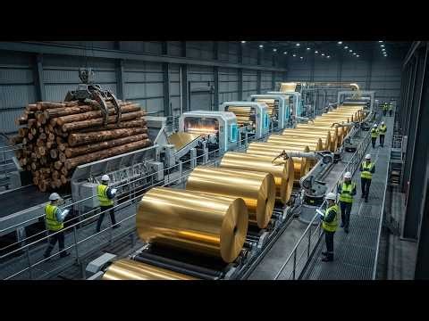 Inside the Charmin Factory: From Wood Logs to Toilet Paper (Full Process)
