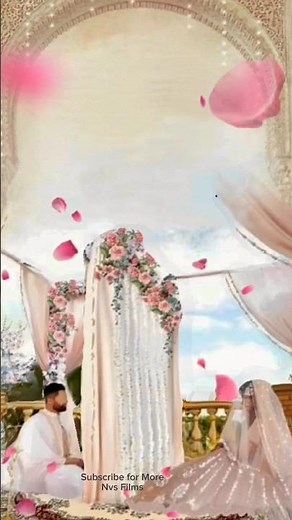 Free and Blank Full Screen Invitation Video Template 2025 for Wedding/Nikah Ceremony Invites