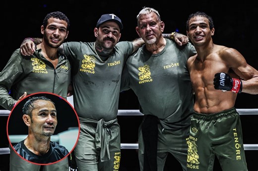 WATCH: Tye Ruotolo gauds Thai legend Sam-A to teach twin brother Kade Ruotolo his way of hitting the pads