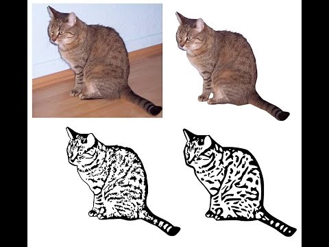 Foto nachzeichnen mit Edding Vorlagen Generator und Silhouette Studio