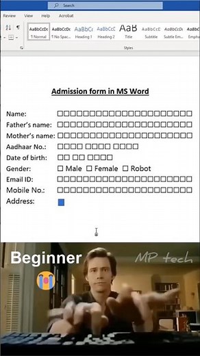 Use This Alt Key Code in MS Word and Watch Form Create Instantly! 💯 #msword #shortcut