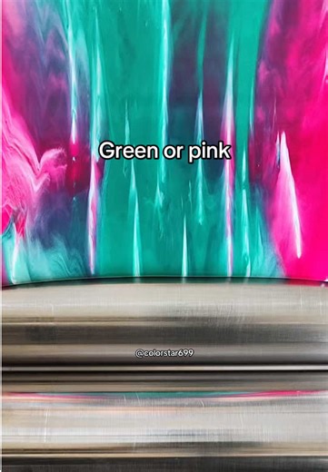 Green or Pink Color Mixing ASMR